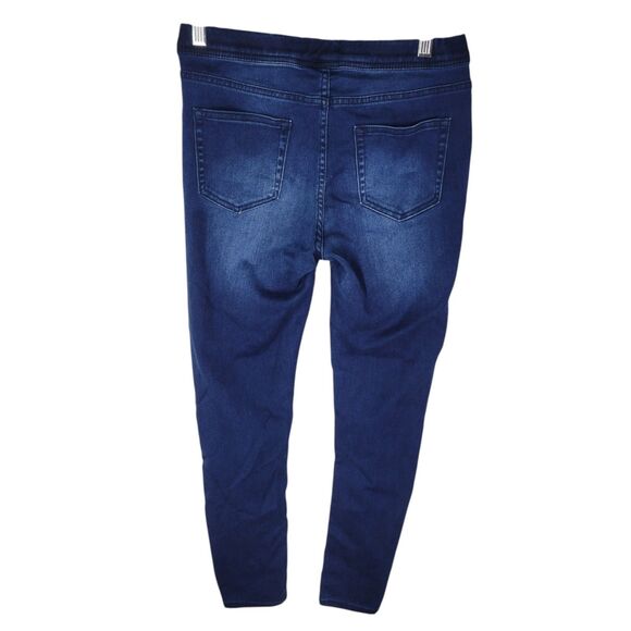 Route 66 Womens Size S Blue Solid Pull On Skinny Jegging Jeans - Picture 11 of 11